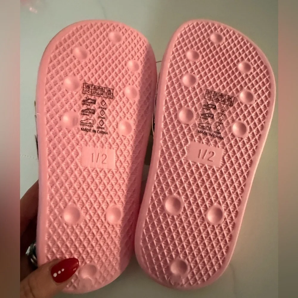 Capelli New York Size 1/2 Capelli New York Girls Fashion Pool Slide Sandals